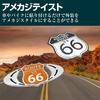 HAMILO Route 66 Emblem Sticker Exterior Parts Car American Casual Taste Alloy Set of 4