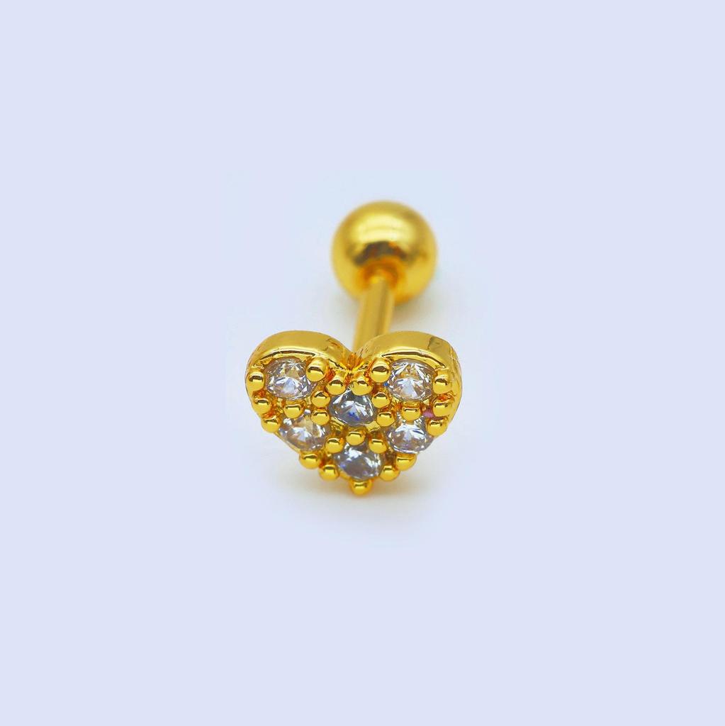 Unisex Fairy Zircon Studs: Ear, Nose, Tongue & Lip Piercing Jewelry