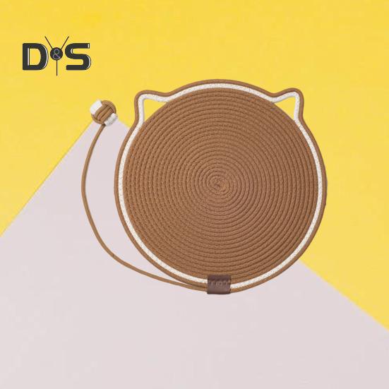 Natural Cotton Rope Cat Scratch Pad Easy To Clean Multi-Functional Indoor Pet Scratching Pad Wall Furniture Protector