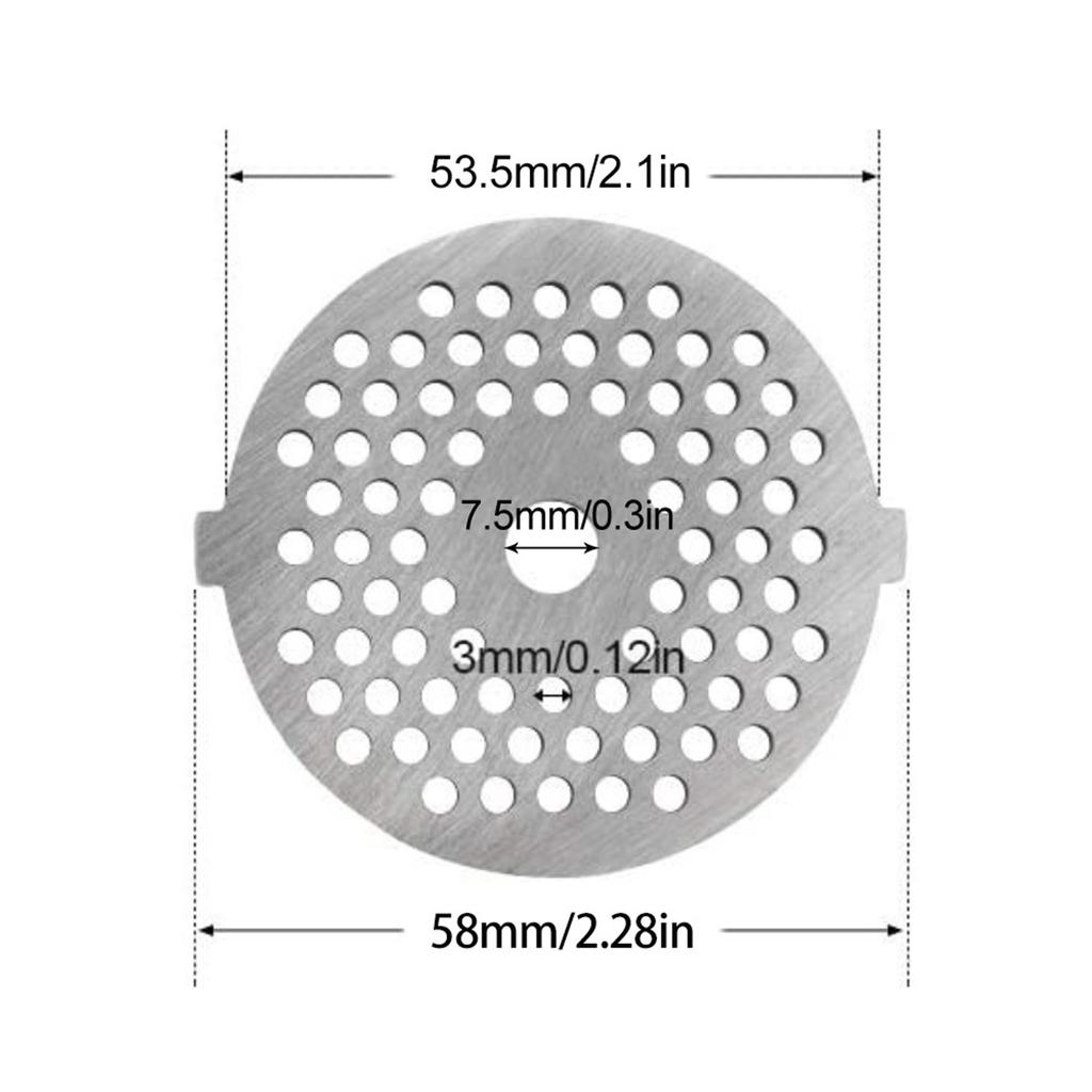 

Побутова м ясорубка Частини Леза з нержавіючої сталі Сітка Ніжова пластина Штовхач для набивання ковбас Сумісний