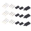 Kit conector plug receptor servo 50 buc. cu blocare și terminale placate cu aur tată-mamă