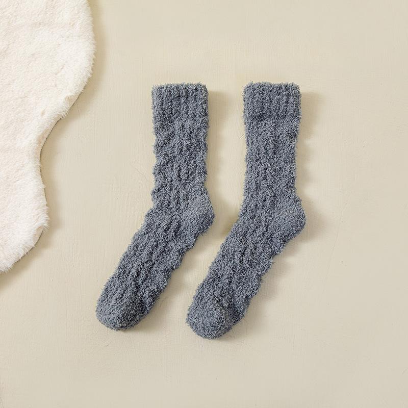 Female Autumn and Winter Models Add Velvet and Thick Warm Floor At Home Sleep In The Tube Socks