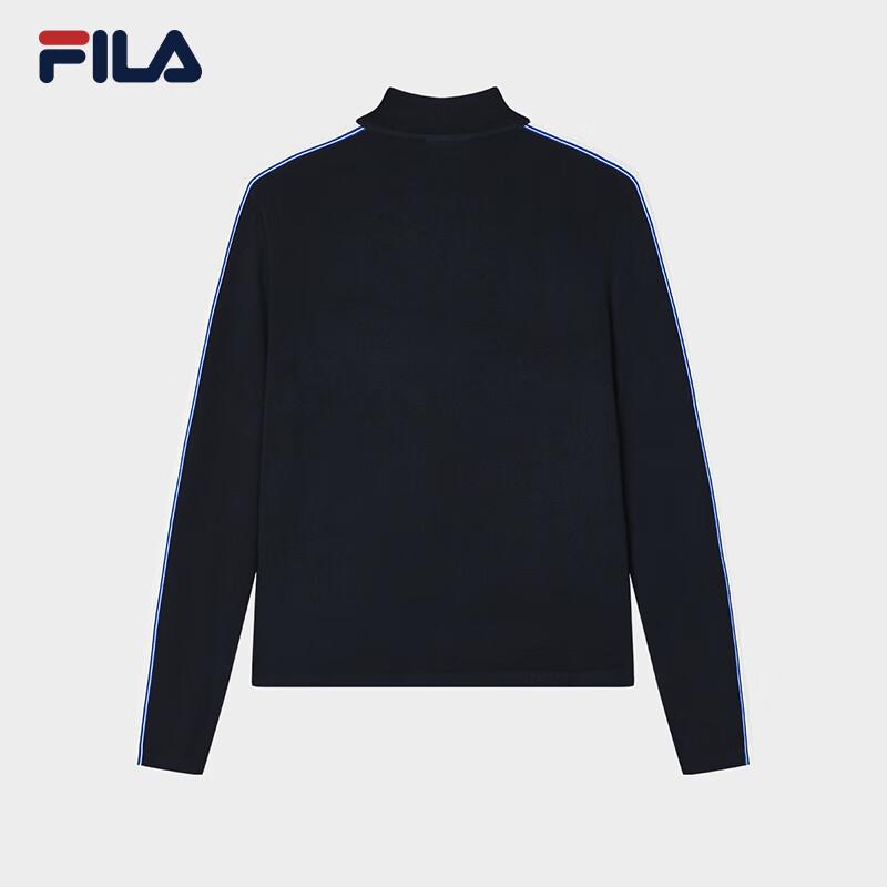 FILA Women's Casual Half-Placket Knitted Sweater