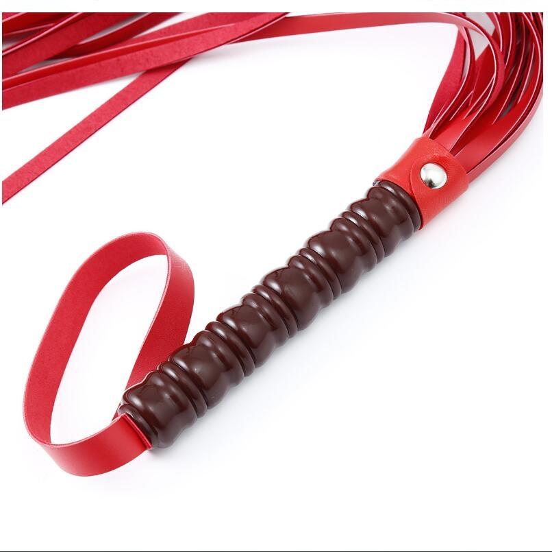 VaHppy Sex Whip 60CM 120G PU 4colors Game Toys Couple Flirting Spanking SM BDSM Tassel Tail Alternative Stimulation Sex Toys Delicate Handle