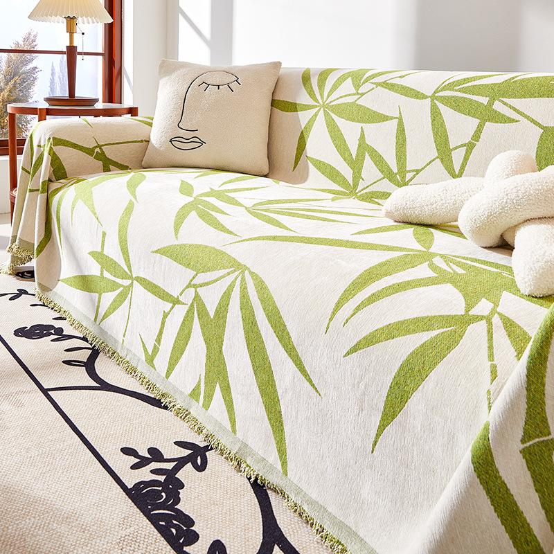 Four Seasons Universal Chenille Sofa Cover Towel Non-Slip All-Inclusive One-Piece Sofa Cover High-Grade Anti-Scratching Universal Cover