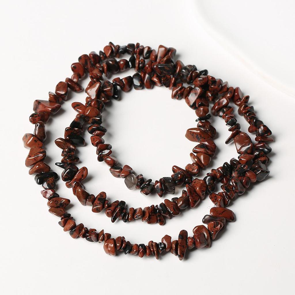 80cm Natürliche Amethyst Splitterkette - Poliert, Unregelmäßige Streifen für DIY Schmuck & Armbänder