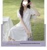 Women's Summer 2025 Petite Lace Floral Dress - Sweet, Gentle Style for Casual Fashion