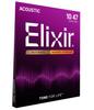 Elixir NANOWEB Bronze Extra Light Acoustic Guitar Set of 2 80/20 Strings, .010-.047, #11002,