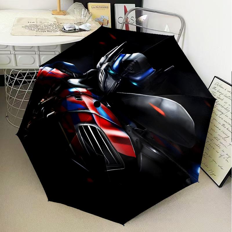 Clown villain Umbrella Folding umbrella, automatic umbrella 8-Frame for Travel, camping Use Gift for Halloween Christmas