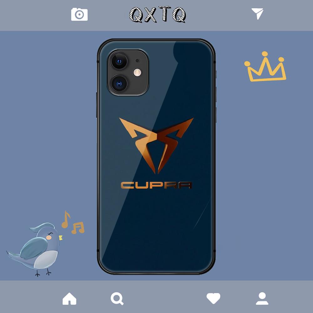 Cupras Spanische Mode Logo Hülle Für iPhone Samsung Galaxy Redmi Note S 17 16 15 14 13 20 24 25 54 Pro Max Ultra Fe Gehärtetes Glas Abdeckung