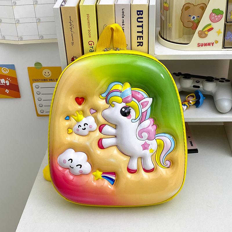 Children's Schoolbag Kindergarten Schoolbag Large Capacity Hard Shell Children's Backpack Cartoon 3D Three-dimensional Backpack