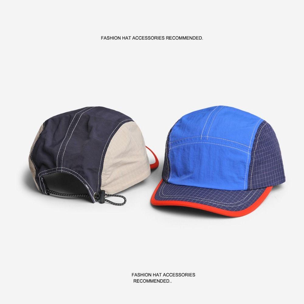 Color Matching Quick-drying Cap Summer Style Peaked Cap Hip-hop Retro Baseball Cap Men Women