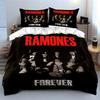 Ramones Band Graphic Print Bedding Duvet Cover Set Duvet Cover Pillowcases  (1*Duvet Cover 2*Pillowcases, without duvet insert)