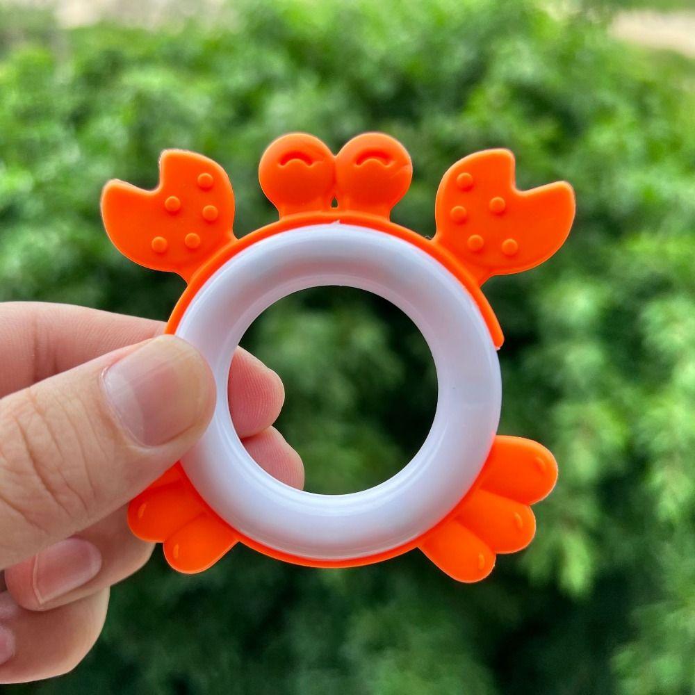 Chewable Musical Instrument Toys Hand Grip Rod Hand Bell Toys Baby Rattle  Ability Training