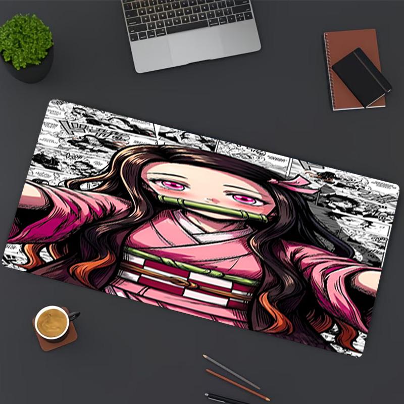Demon Slayer Print Mouse Pad, for Keyboard Pad Laptop PC Mat for Office Home Use, Desk Decor, Perfect Birthday Gift for Gamers