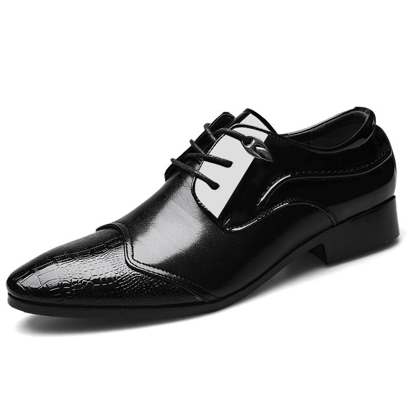 Newest Italian Oxford Shoe Men Luxury Patent Leather Wedding Shoe Pointed Dress Shoe Classic Derbies Plus Size48