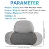 3-in-1 Heated Neck & Shoulder Massage Pillow with Traction Massager