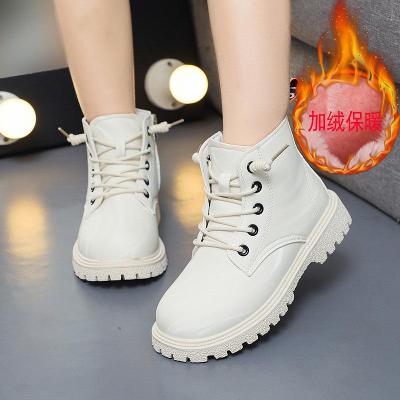 

Girls Martin boots, fleece-lined children s shoes, snow cotton shoes, winter shoes, children s boots, short boots for girls 26
