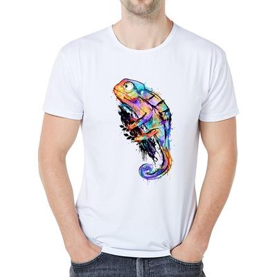 Round Neck Short Sleeved T-shirt Fashionable Casual Animal T-shirt Personalized Trendy Couple Short Sleeved T-shirts