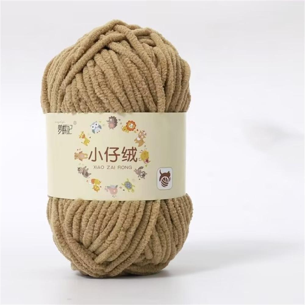 50g Milk Cotton Thick Velvet Yarn Handmade DIY Knitting Yarn Wool Line Baby Scarf Hat Soft Warm Crochet Blanket Chenille Yarn