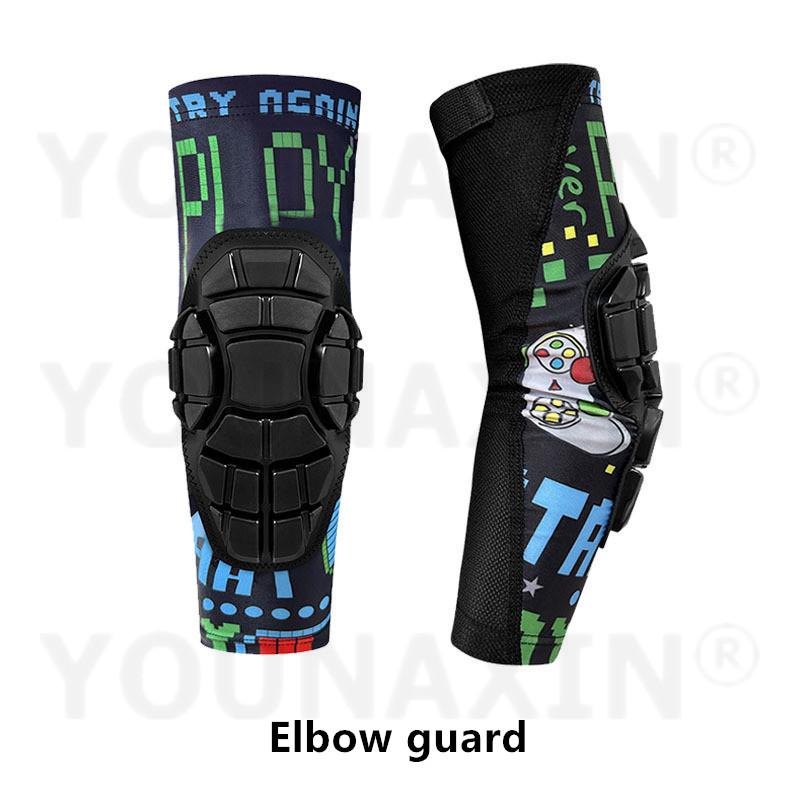 

1 пара детских баскетбольных унисекс нарукавников, футбольных, бейсбольных, для мальчиков, для велоспорта, спортивные налокотники, защитное снаряжение для роликовых коньков YXL