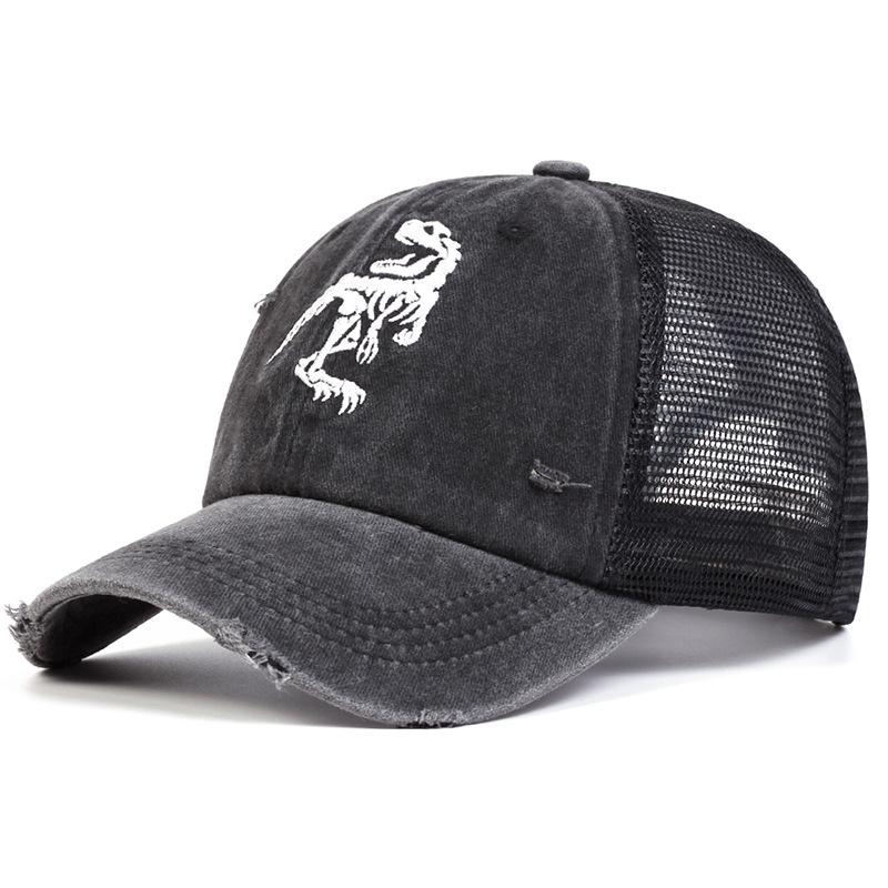 Unisex Cartoon Personality Embroidery Baseball Cap Spring Summer Outdoor Adjustable Sunscreen Hat