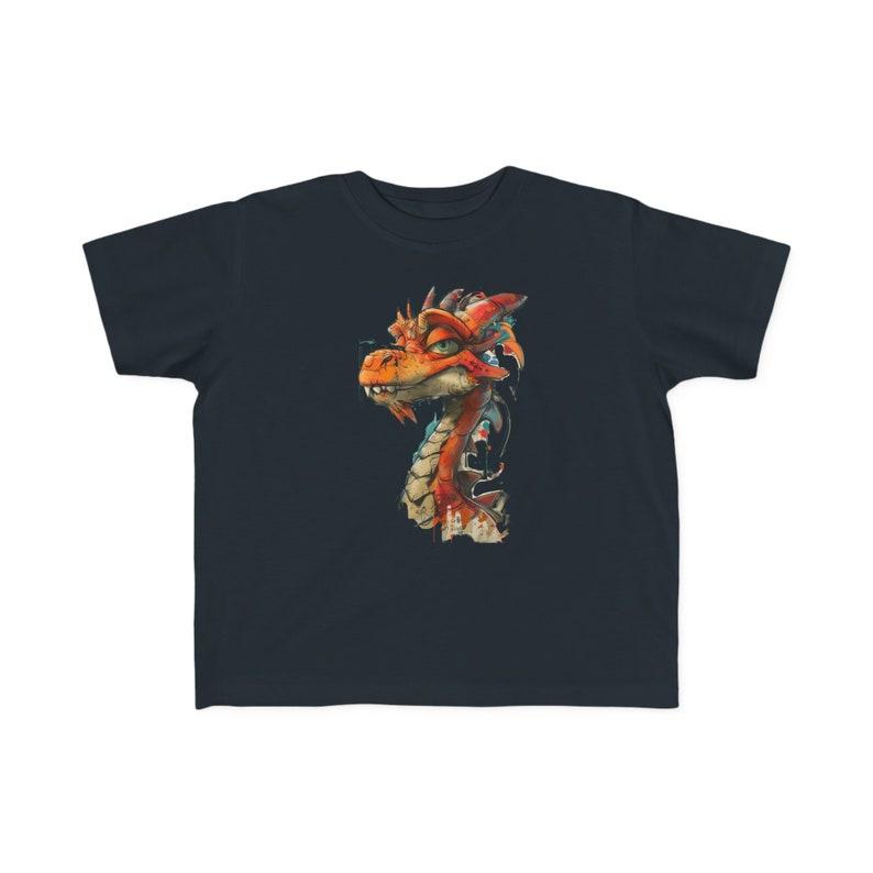 Toddler s Fine Jersey Tee draon orange cartoon friendly 160