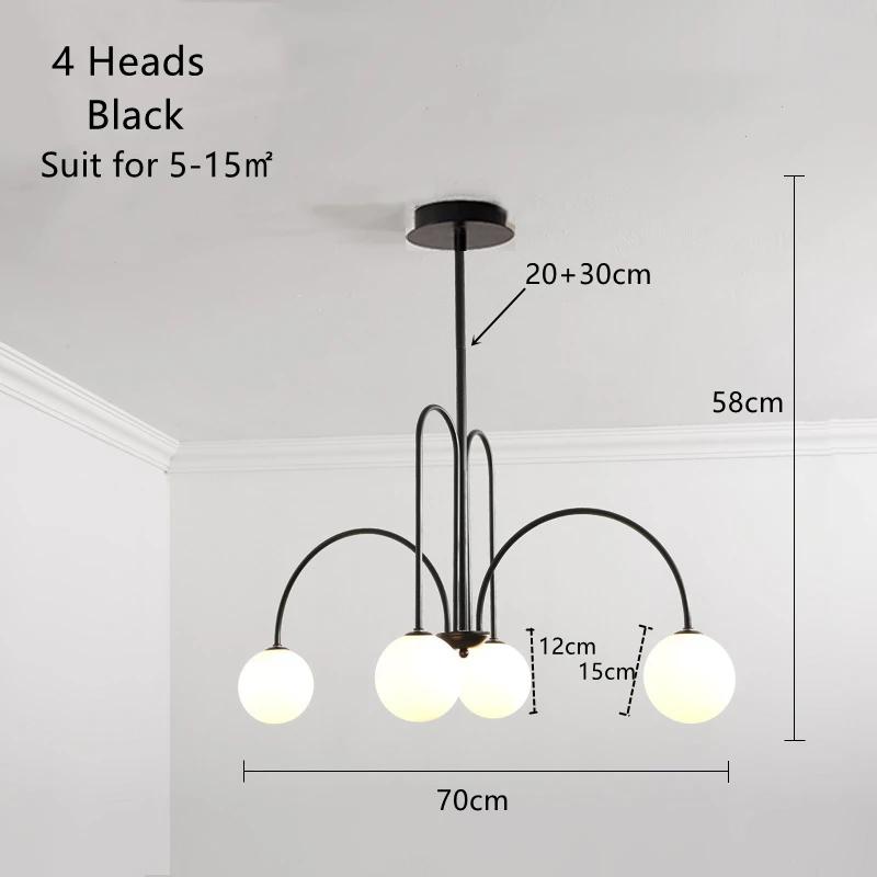 Nordic Living Room Chandelier Modern Simple Magic Bean Molecule Internet Celebrity Creative Personality Ins Clothing Store Lamp