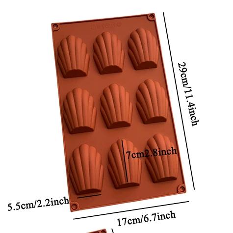 

Madeline Mold Silicone Madeline Cookies Pan Nonstick Baking Pan for Make French Desserts Madeleine Cookies Baking Tool