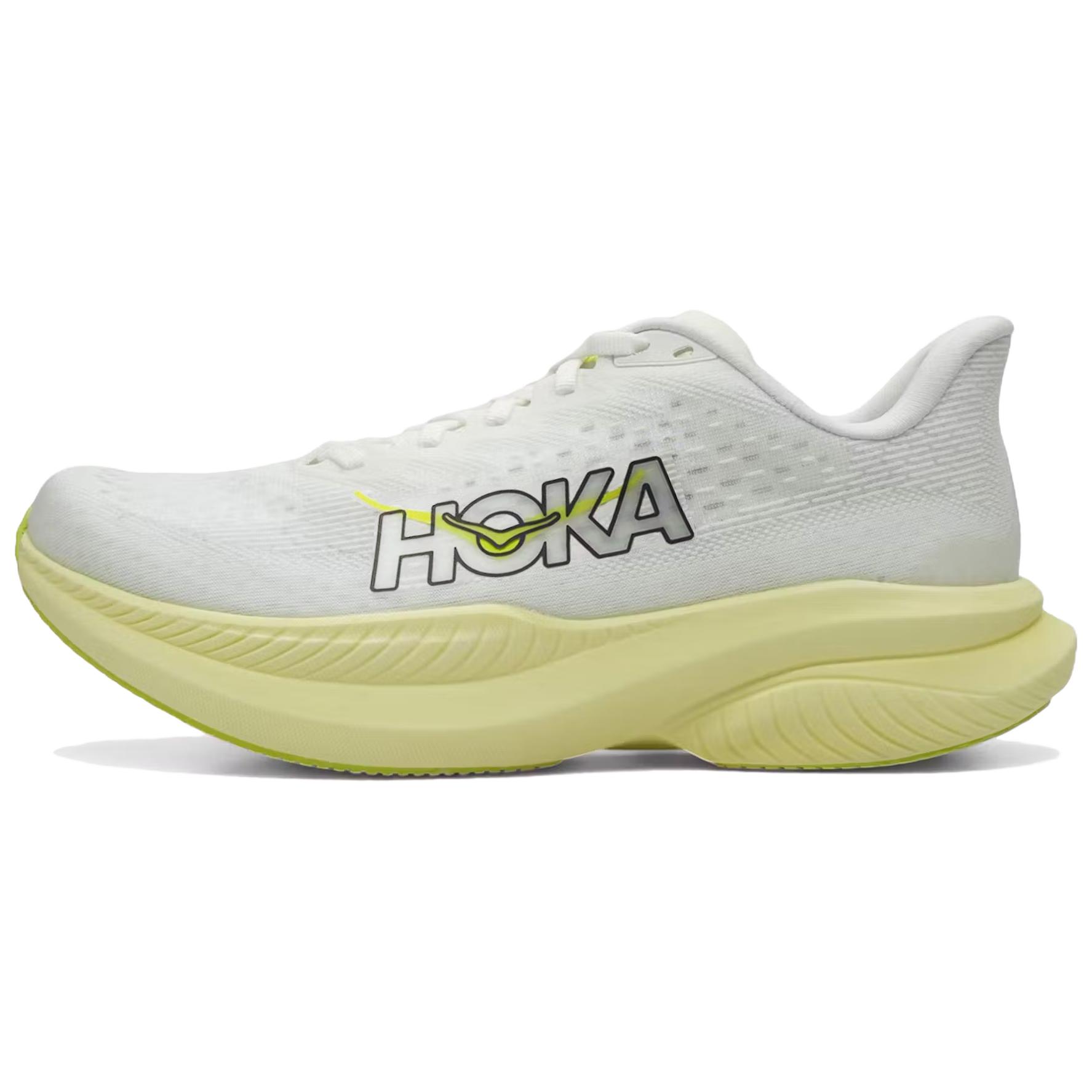 HOKA Mach 6 Белый Неоновый Цитрус Женские Кроссовки 1147810-WNH 36⅔