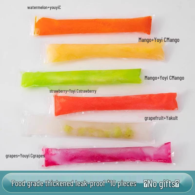 

DIY Disposable Ice Pop Bags - Food Grade Popsicle and Slushie Molds for Homemade Treats