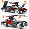 1:18 Scale 300SL Car Model Toy Alloy Die-cast Shock Absorption Doors Opened Sound Light Models Kids Collectible Ornaments