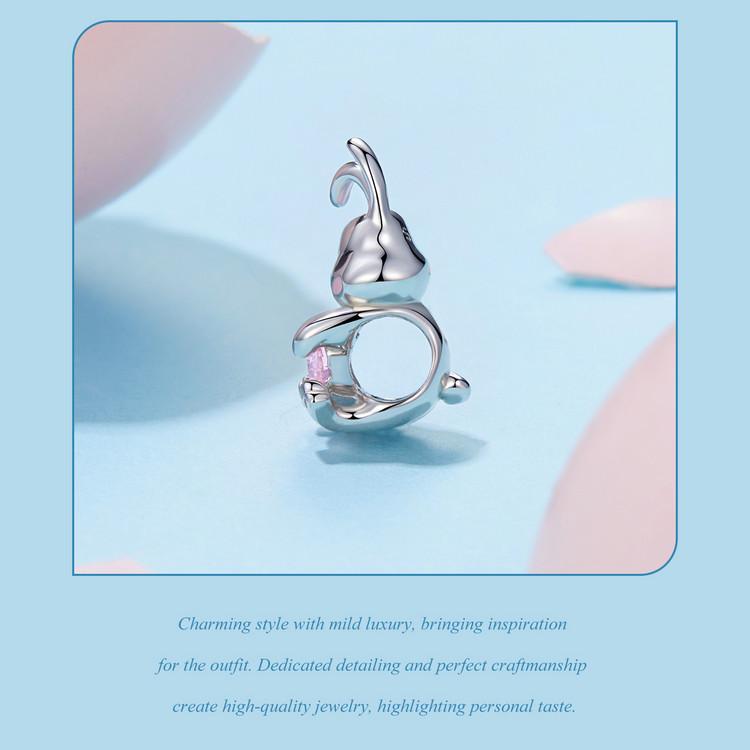 Yinziyun Sterling Silver Easter Egg Rabbit Bracelet Kit with S925 Beads and Spacers