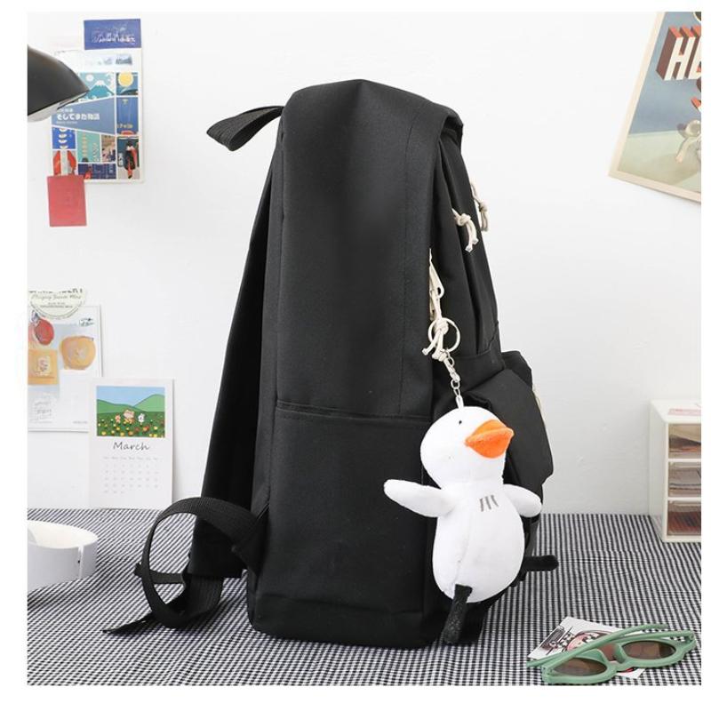 4pcs Oxford Cloth Backpack for Elementary School Students with Multiple Pockets LargeCapacity Backpack for Girls Casual Travel Four Piece Backpack Set