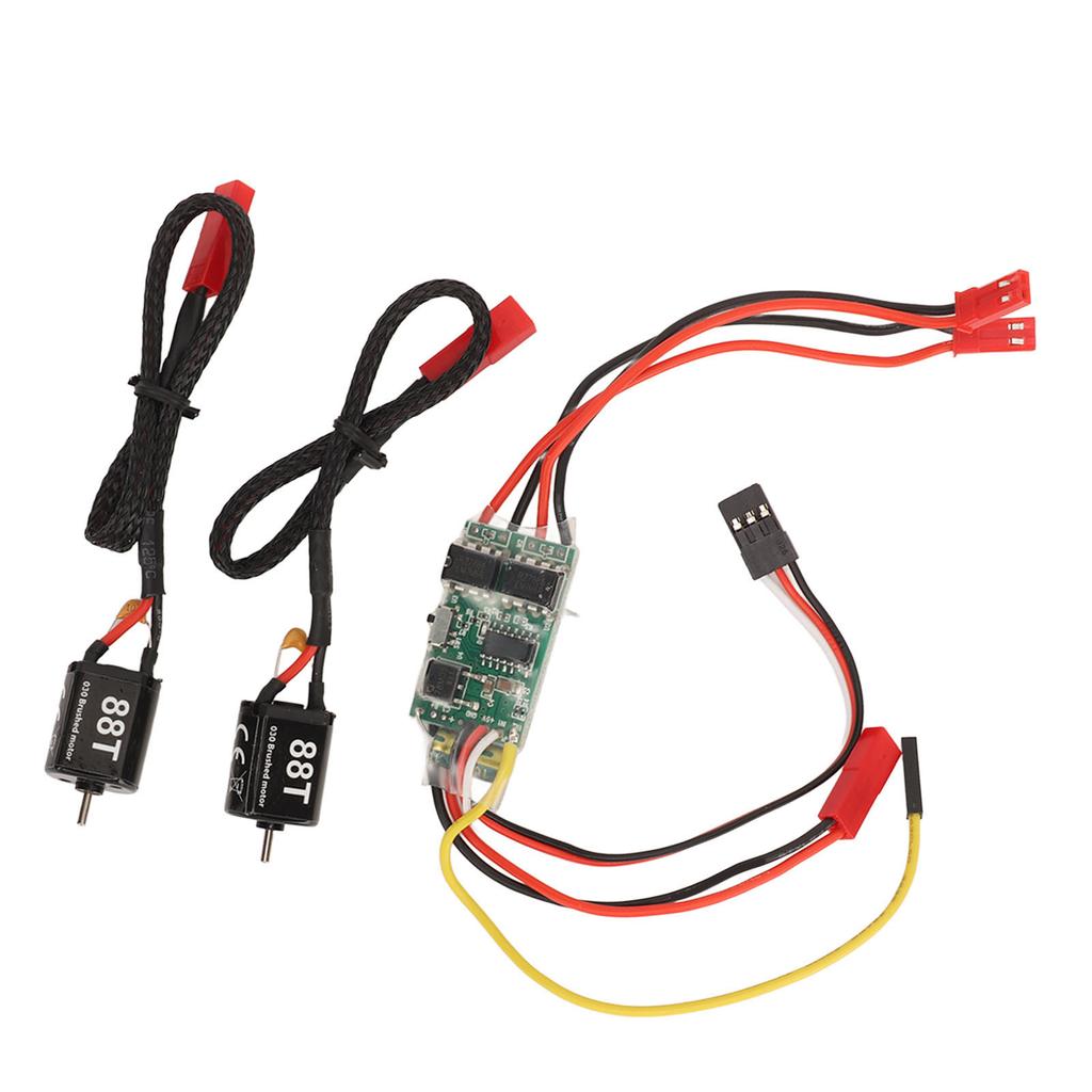 10A Brushed ESC Efficient Dual Way Bidirectional 88T Electric Speed Controller for RC Model Ship