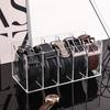 Transparent Acrylic Storage Boxes  Desktop Belt Multi-Grid Organizer Cosmetic Storage Boxes With Dividers