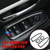 Car Door Window Switch Frame Cover Trim Carbon Fiber Molding Sticker Kit For BMW F20 F30 F34 F36 F48 1 3 4 Series