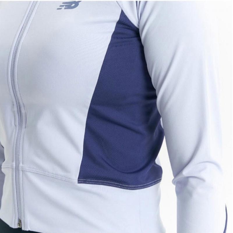 New Balance Club  W Zip Up Rash Guard Slim Fit nbmde2W702 50