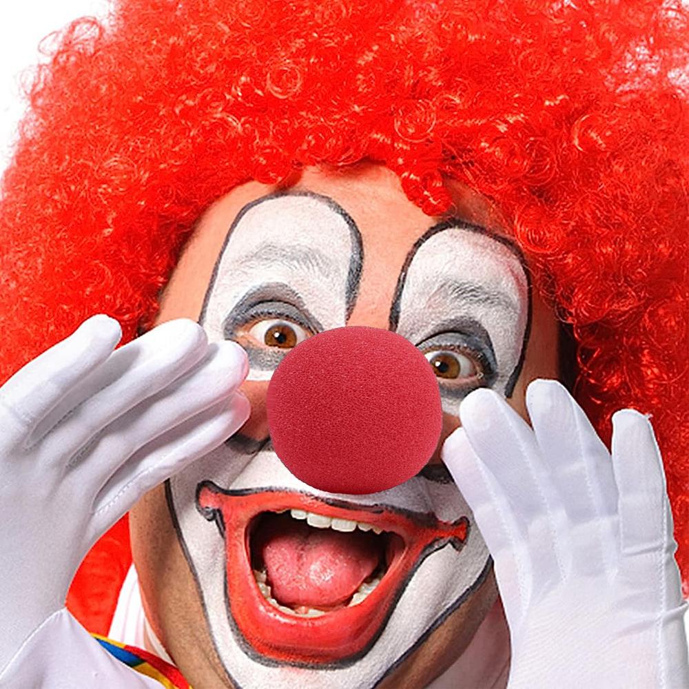 5/300pcs Red Clown Nose Cosplay Costume Props DIY Foam Sponge Balls Funny Circus Performance Party Halloween Decoration Supplies