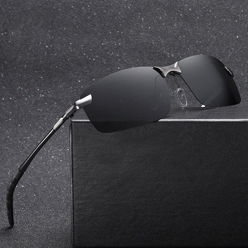Gafas de visión nocturna polarizadas 3043 de metal, con iluminación y antideslumbramiento, para conducir de noche.