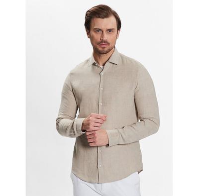 Linen Solid Slim Shirt