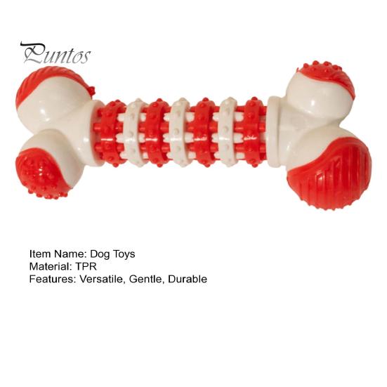 Indestructible Dog Chew Toys Interactive Puppy Teeth Bone Toy Teeth Cleaning Boredom Relief Gear Bone Pet Toy for Aggressive Chewers Small Medium
