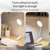 USB Rechargeable LED Table Lamp Portable Clip Bedside Reading Night Light With Touch Control 3 Dimming Modes Eye Protection Lamp