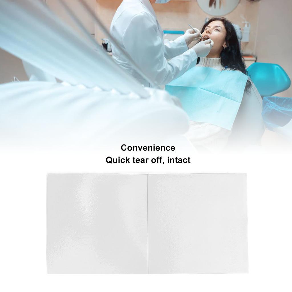 50pcs Dental Disposable Mixing Paper Cement Double Sided Sampling Waterproof Dental Filling Material Mixing Pads