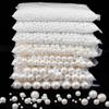 10-1000Pcs 3-16mm With Hole ABS Imitation Pearl Bead Bracelet Round Acrylic Spacer Bead for DIY Craft Jewelry Making Findings