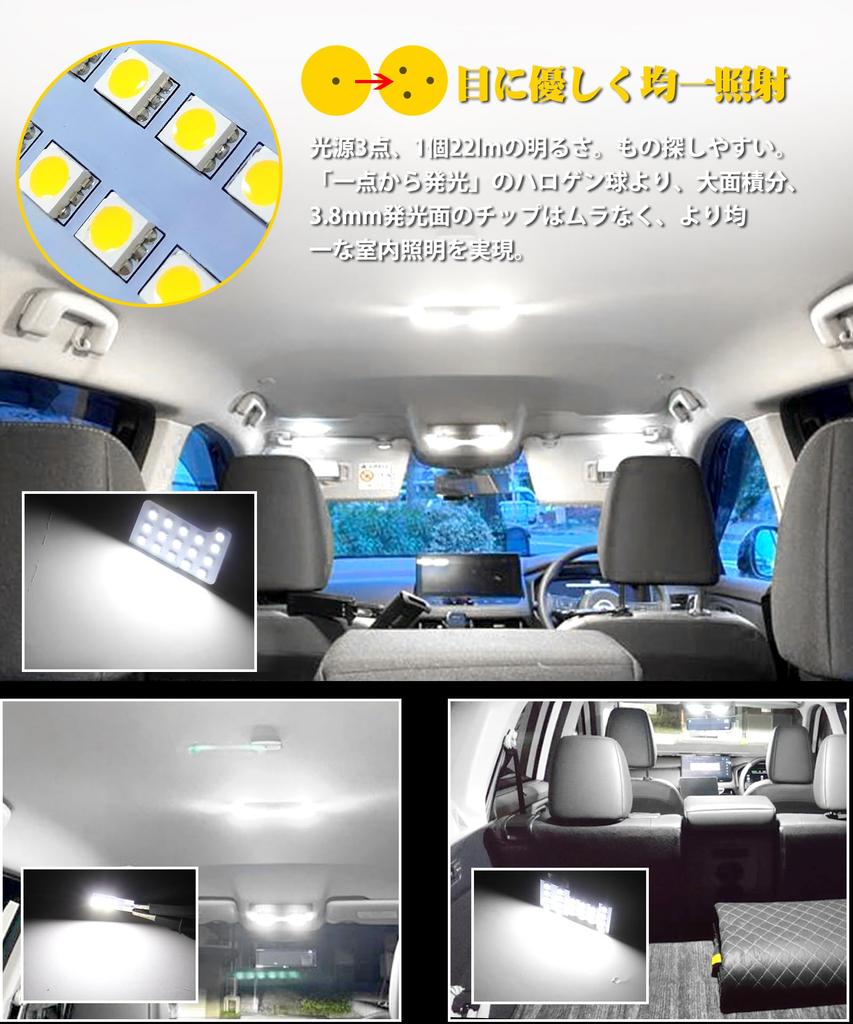 SINMAIT X-TRAILT33 LED Room Lamp LED Interior Light 6000k White for Nissan X-TRAILT33 Custom Parts Designed Exclusively for White SNT33R4.7 ~ Roo