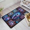 Cybernetic Canine Compilation Pattern Rug Floor Mat for Living Room or Bedroom Soft and Comfortable Carpet a Gift for Birthday and Holiday.