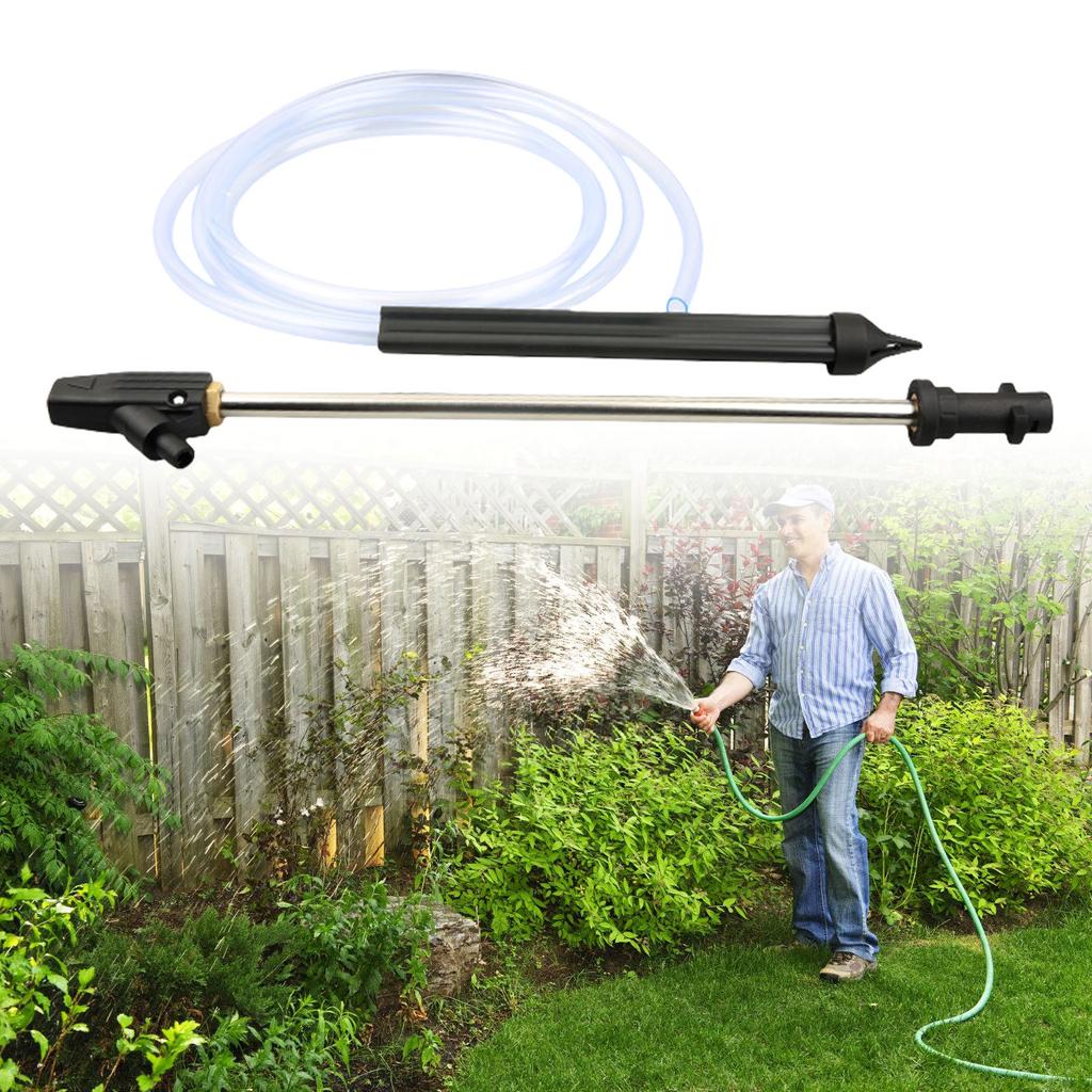 High Pressure Washer Sandblasting Kits Wet Abrasive Sandblasters Attachment with Replacement Nozzle Tips Connector