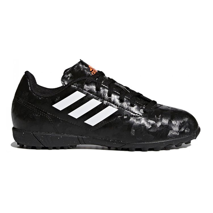 Adidas Conquisto II Tf J Laced Round Toe Sports Durable Non-Slip Low-Top Kids Soccer Shoes Kids Soccer Shoes Black BB0564