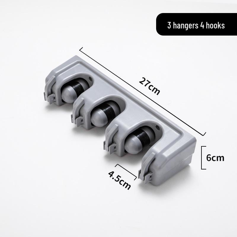

Seamless Bathroom Mop & Rag Holder Hook Set